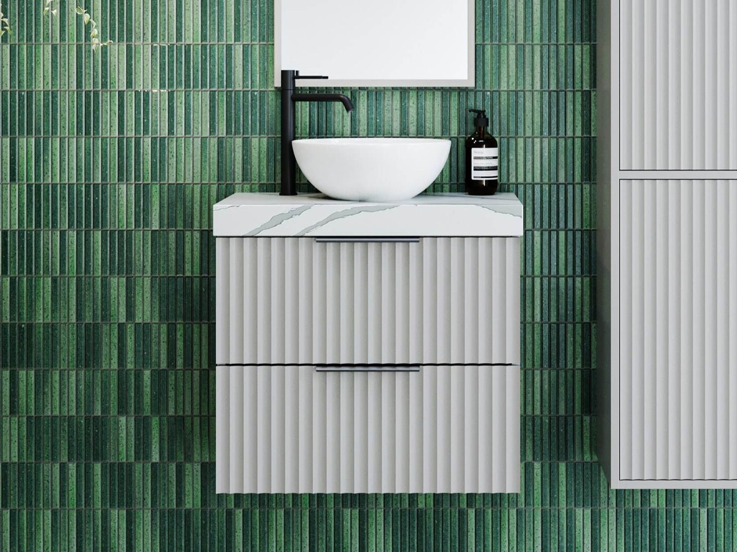 Billie Small Space Vanity - Wall Hung