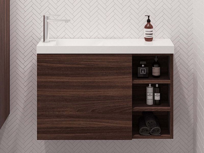 Eadie Small Space Vanity - Wall Hung