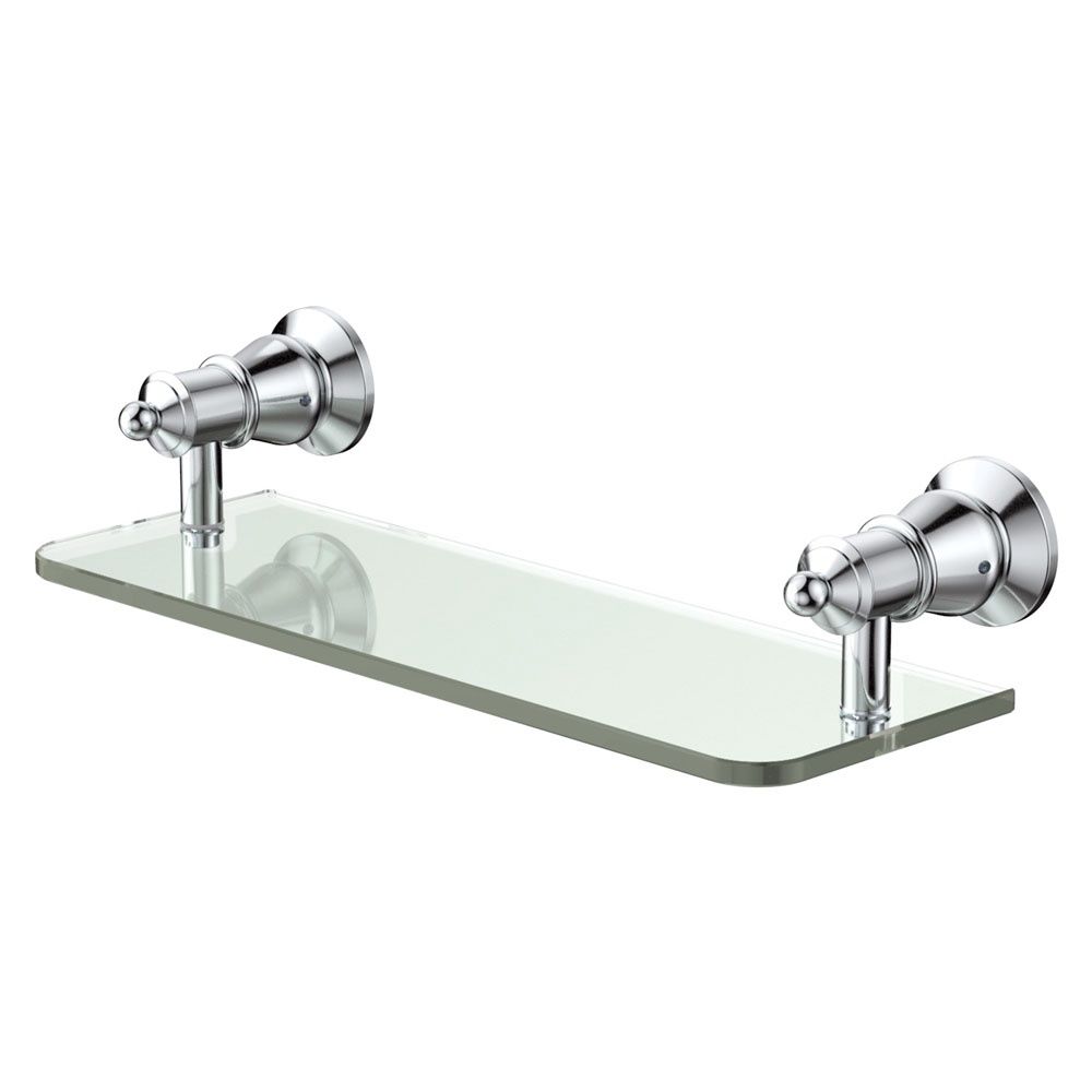Lillian Glass Shelf, Colour: Chrome