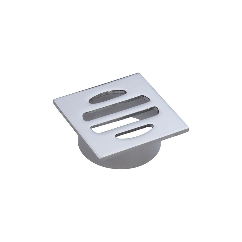 Square Floor Waste, Round Grate