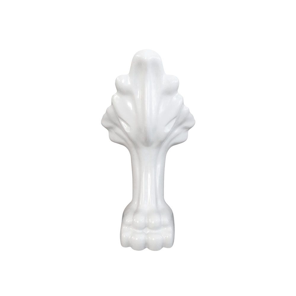 Lion Claw Feet Set to Suit Clawfoot Bath, Colour: Semi-Gloss White