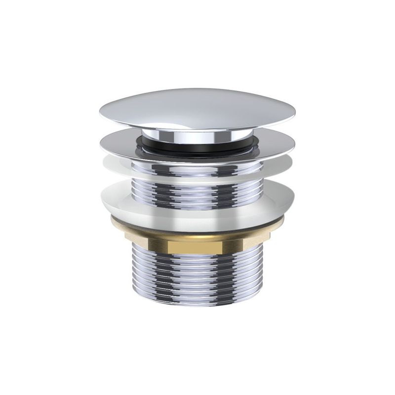 Universal Pull-Out/Pop-Up Brass Cap Bath Waste, Non-Overflow