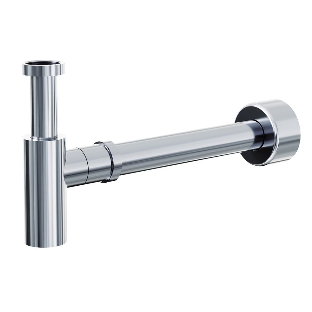 Universal Bottle Trap, Colour: Chrome