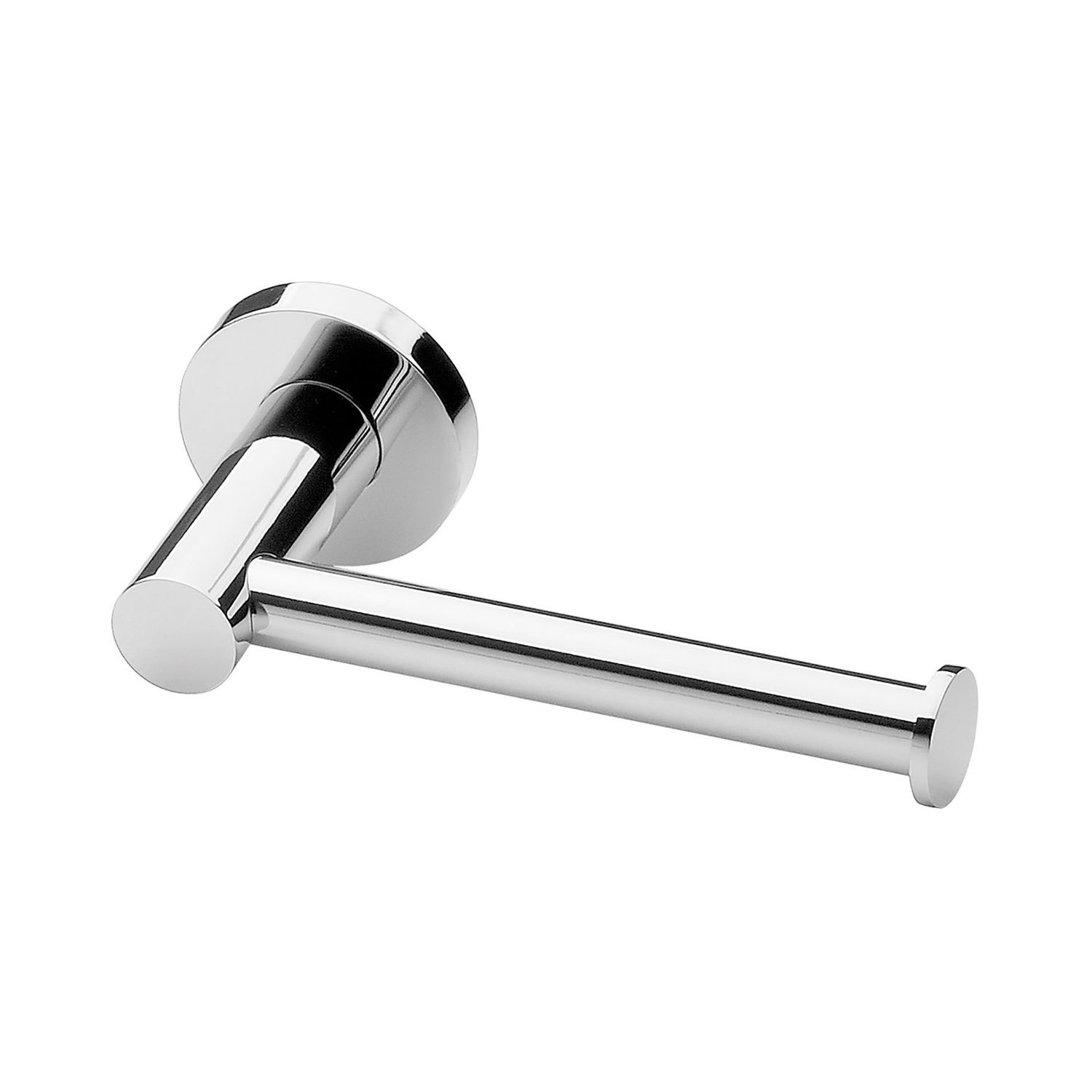 Radii Toilet Roll Holder Round Plate, Colour: Chrome