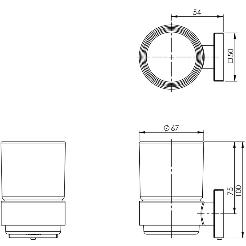 Radii Tumbler &amp; Holder Square