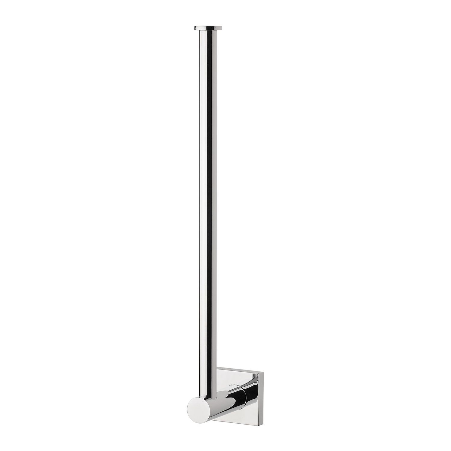 Radii Spare Toilet Roll Holder Square Plate, Colour: Chrome