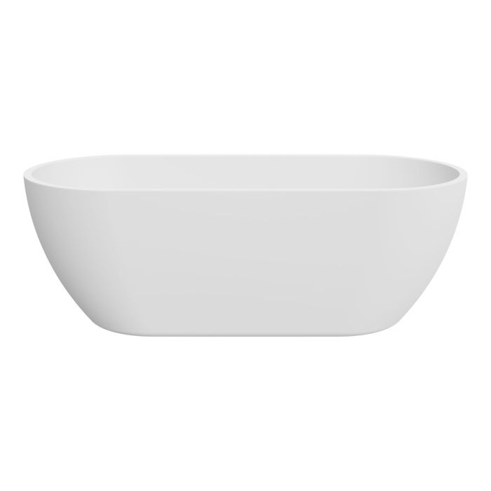 Koko Freestanding Bath, Colour: Matte White, Size: 1500mm