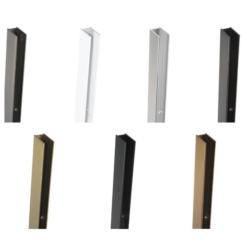 Alpine Shower Screen Wall Channel Mounts 30 x 2000mm