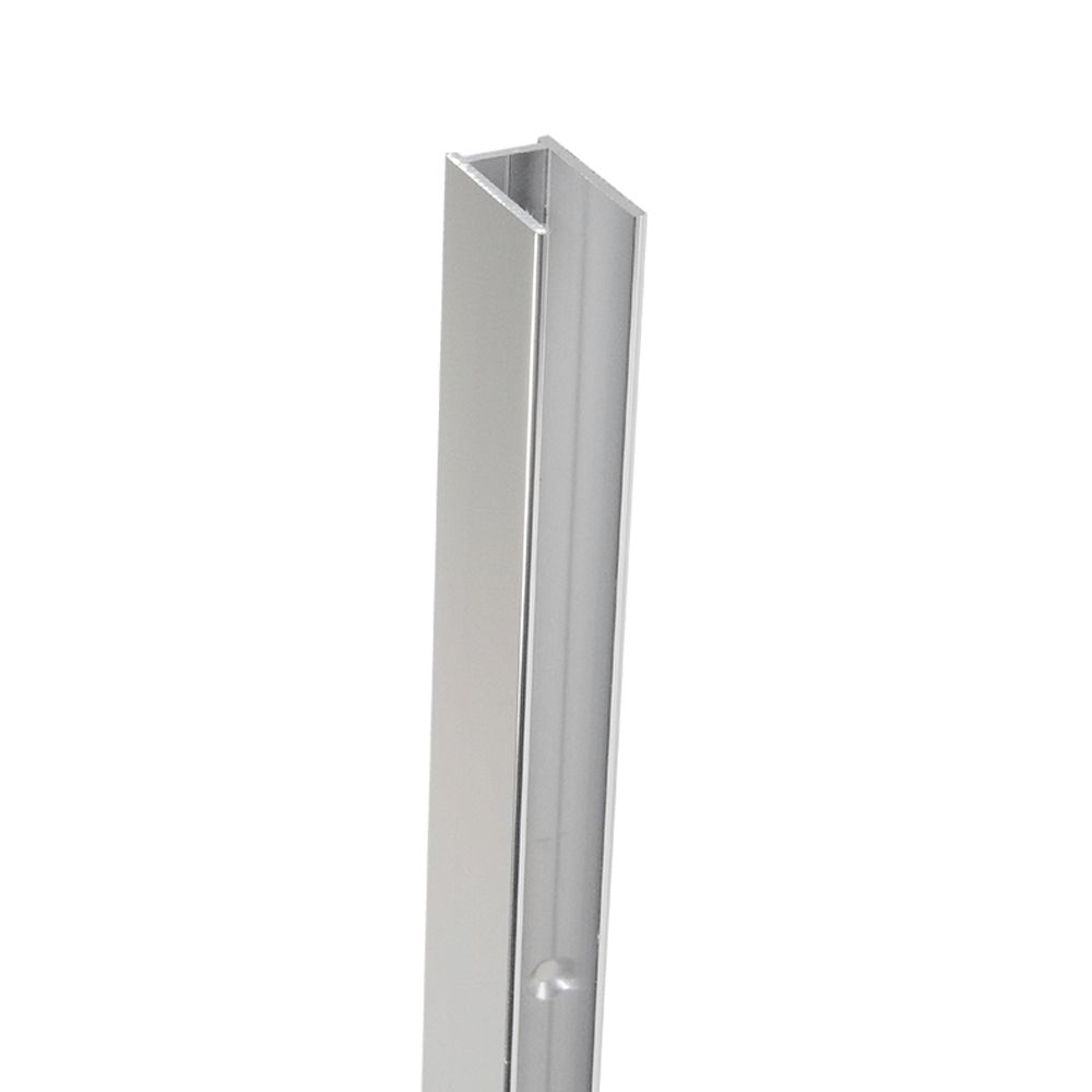 Alpine Shower Screen Wall Channel Mounts 30 x 2000mm, Colour: Chrome