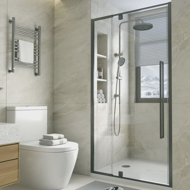 Alpine Pivot Door Black