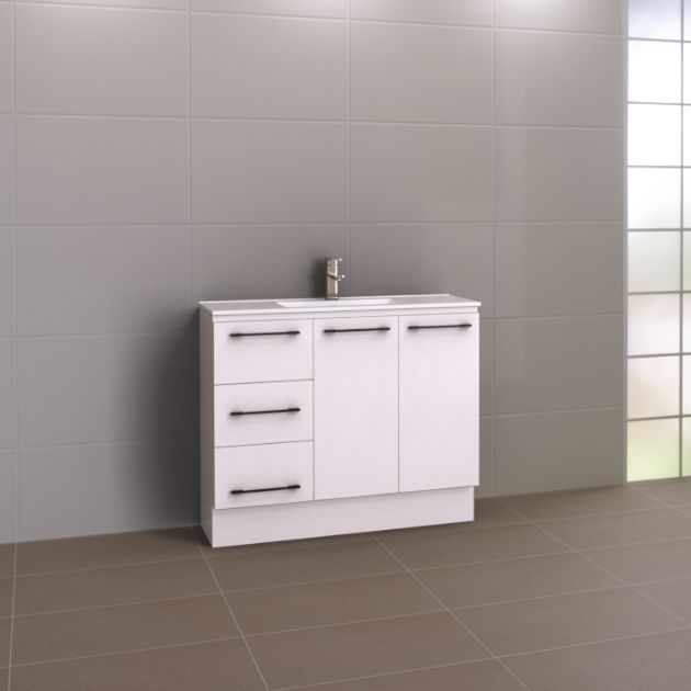 Florida Ensuite Small Space Vanity - Floor Standing