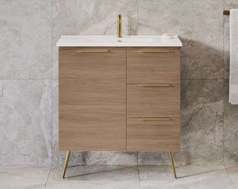Florida Ensuite Small Space Vanity - On Legs