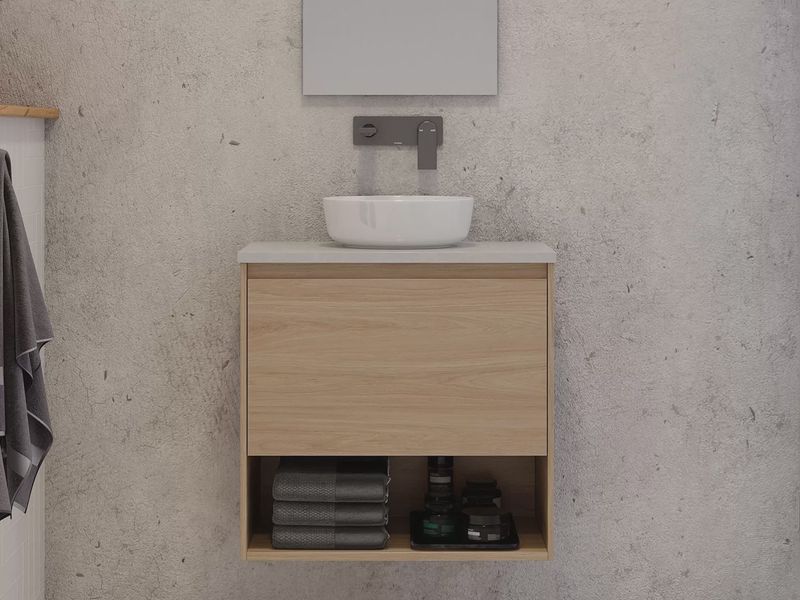 Karlie Small Space Vanity - Wall Hung
