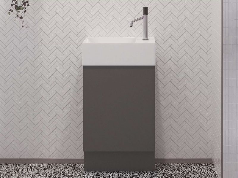 Lottie Small Space Vanity - Floor Standing