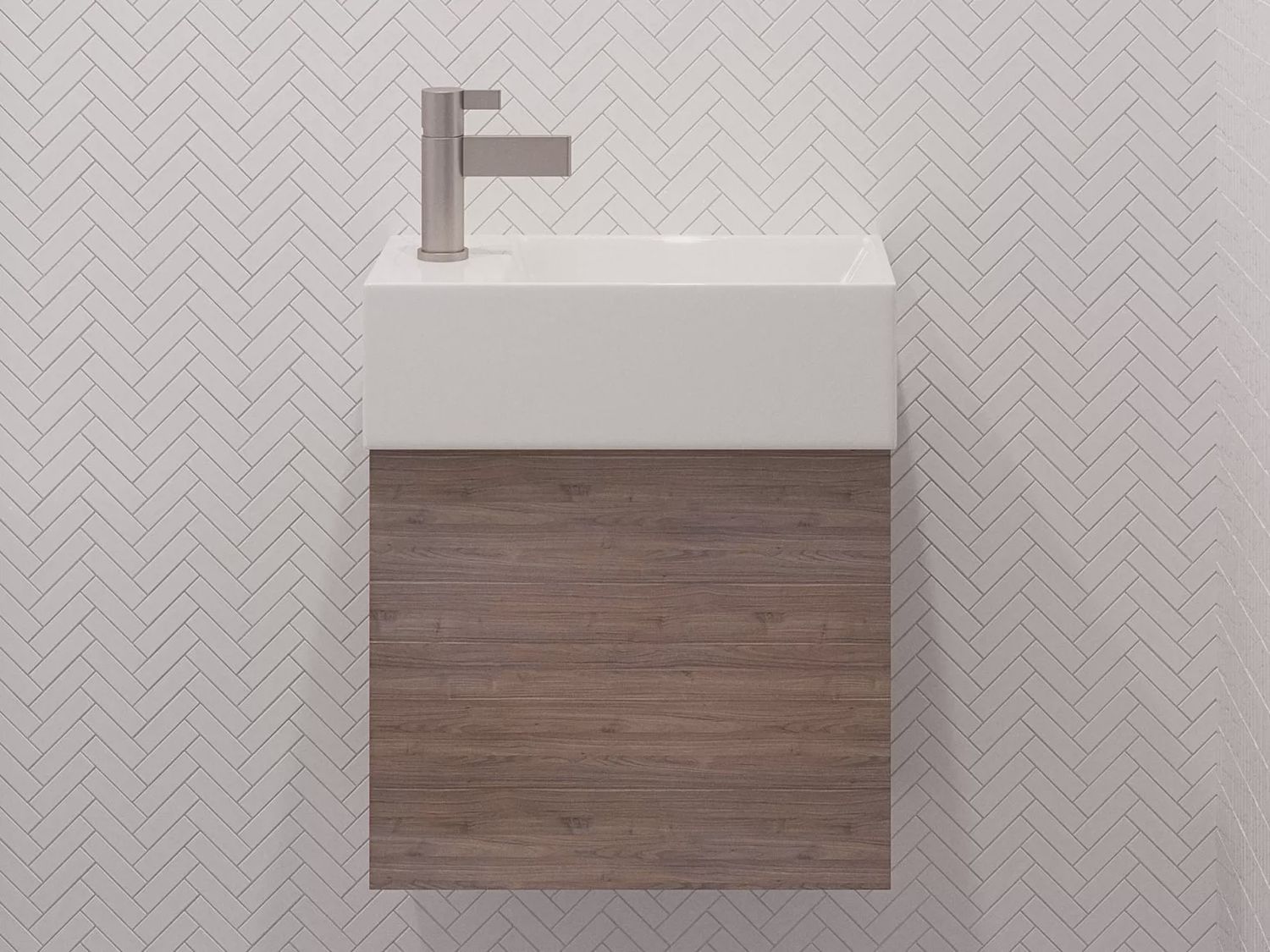 Lottie Small Space Vanity - Wall Hung