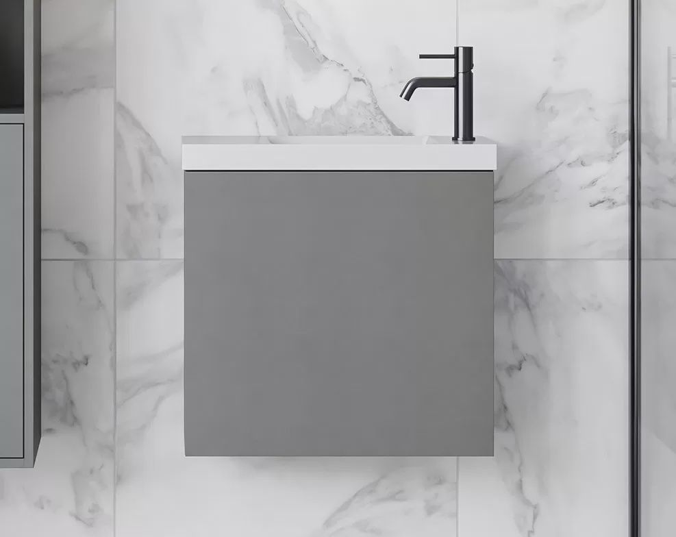 Ollie Small Space Vanity - Wall Hung