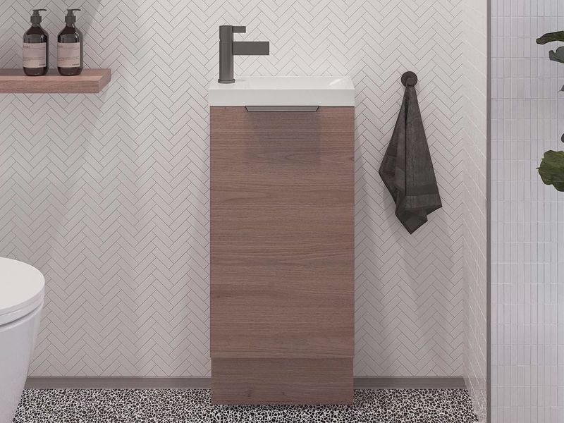 Ollie Small Space Vanity - Floor Standing