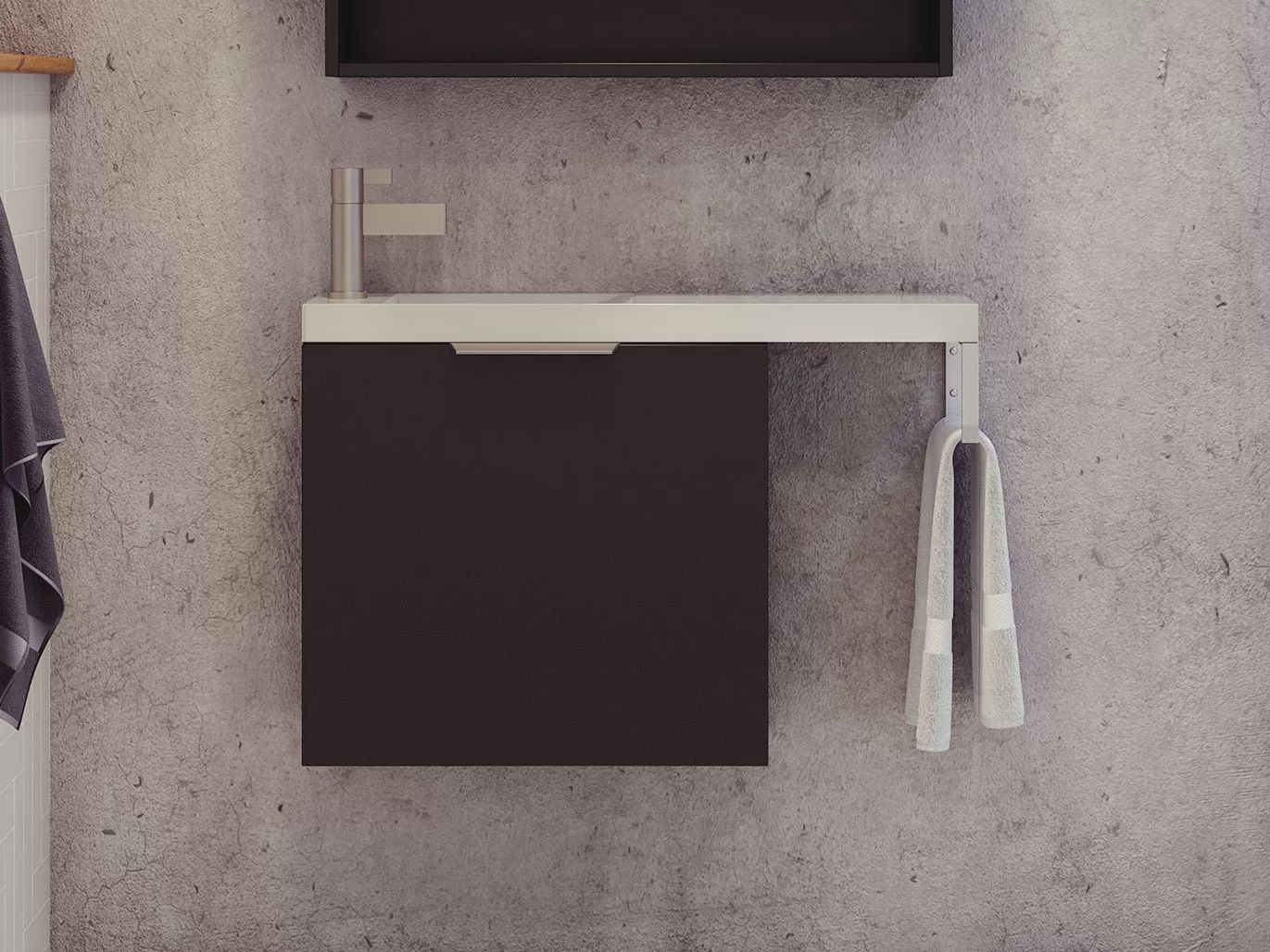 Oscar Small Space Vanity - Wall Hung