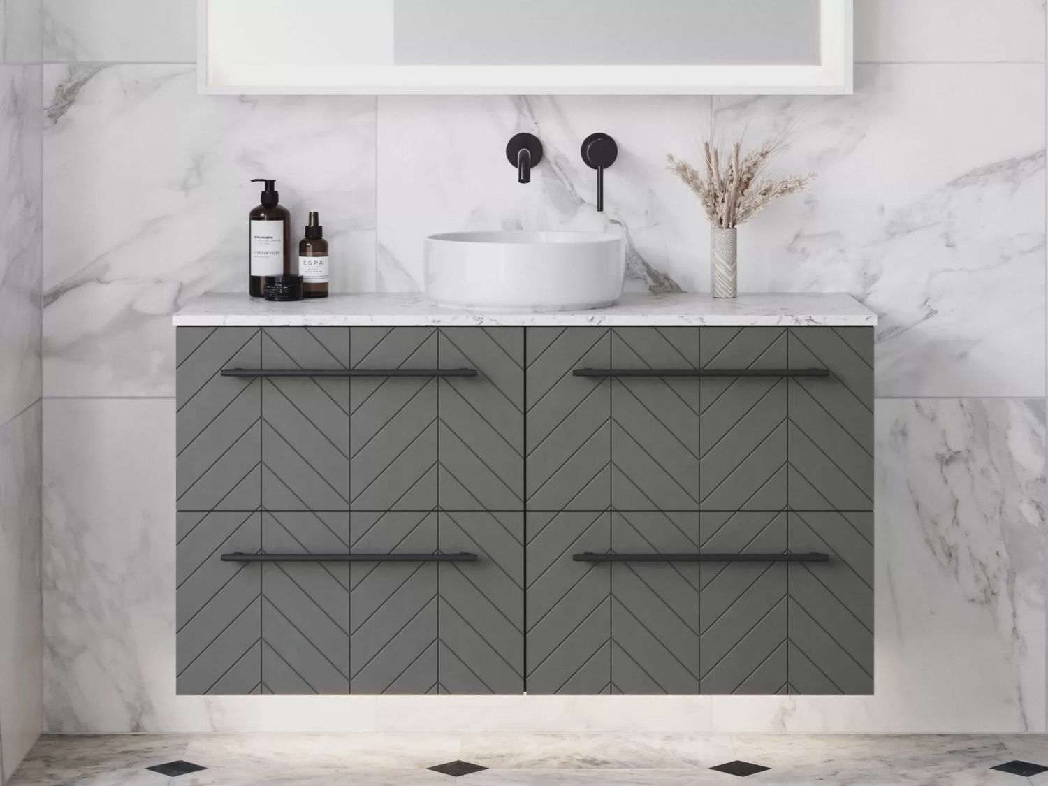 Sutherland House Vanity - Wall Hung