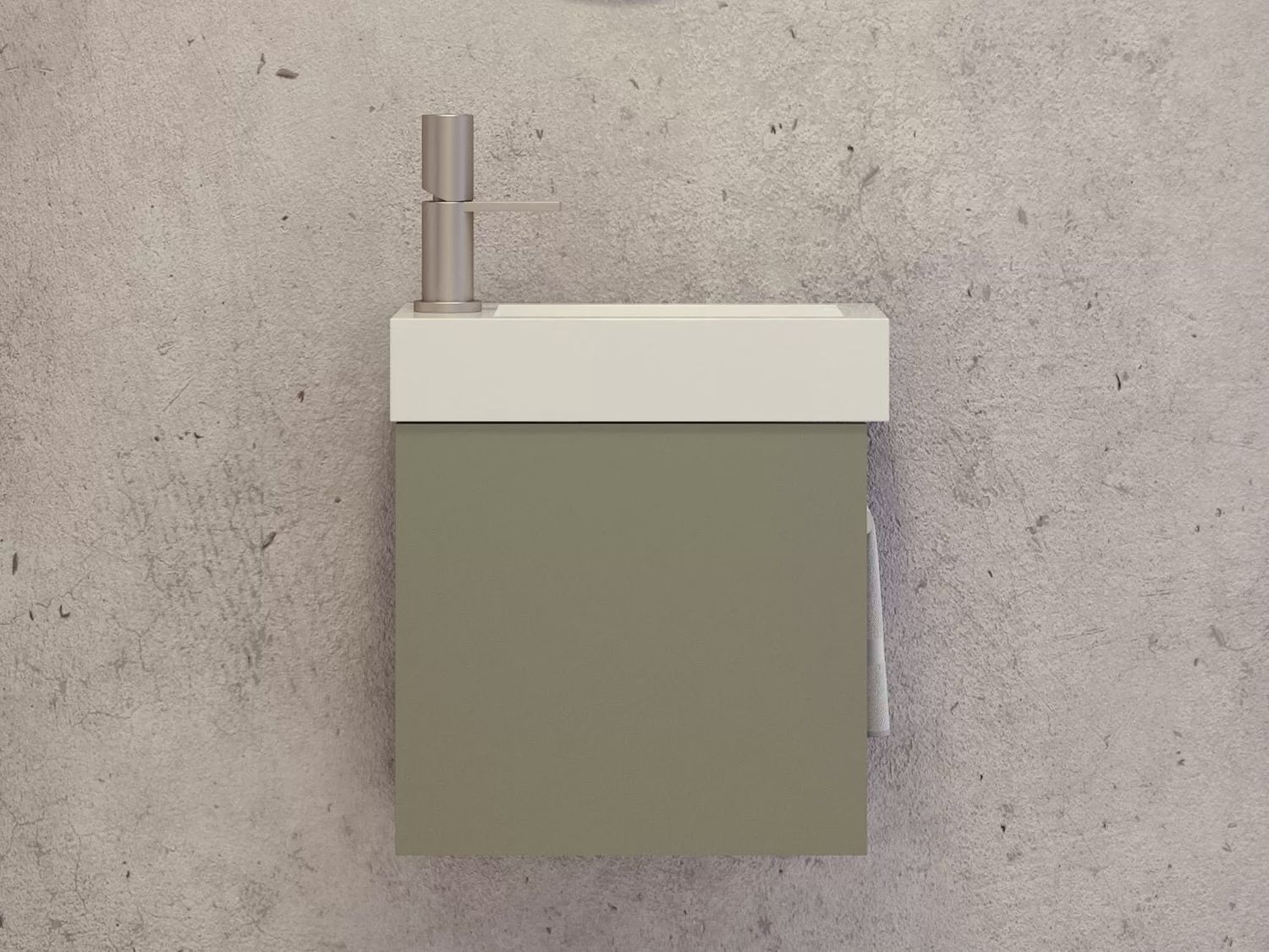 Theo Small Space Vanity - Wall Hung