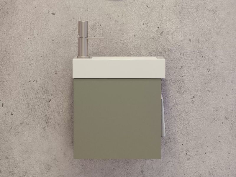 Theo Small Space Vanity - Wall Hung