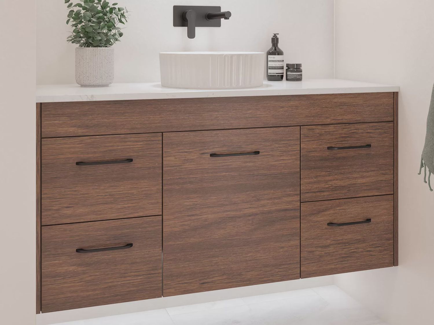 Wall to Wall Vanity - Floor Standing