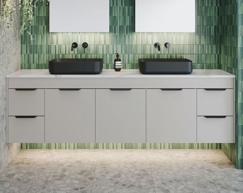 Wall to Wall Vanity - Wall Hung