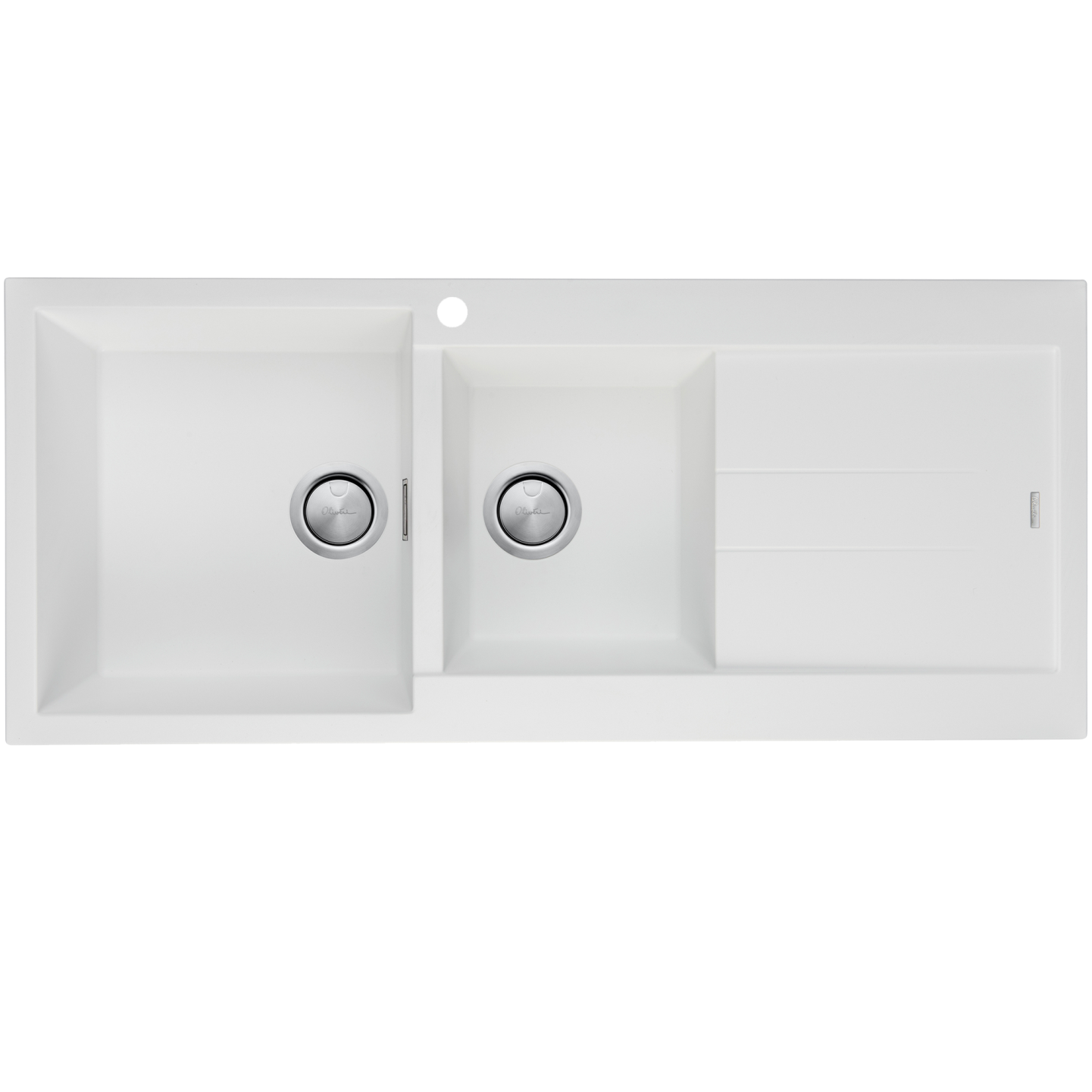 Santorini 1 &amp; 3/4 Bowl Topmount Sink With Drainer