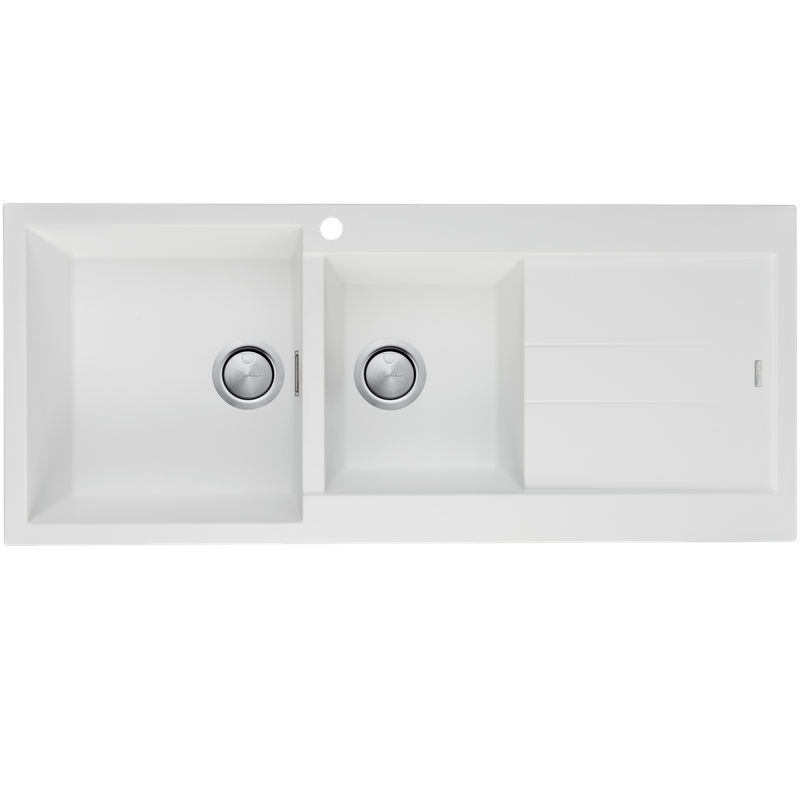 Santorini 1 &amp; 3/4 Bowl Topmount Sink With Drainer