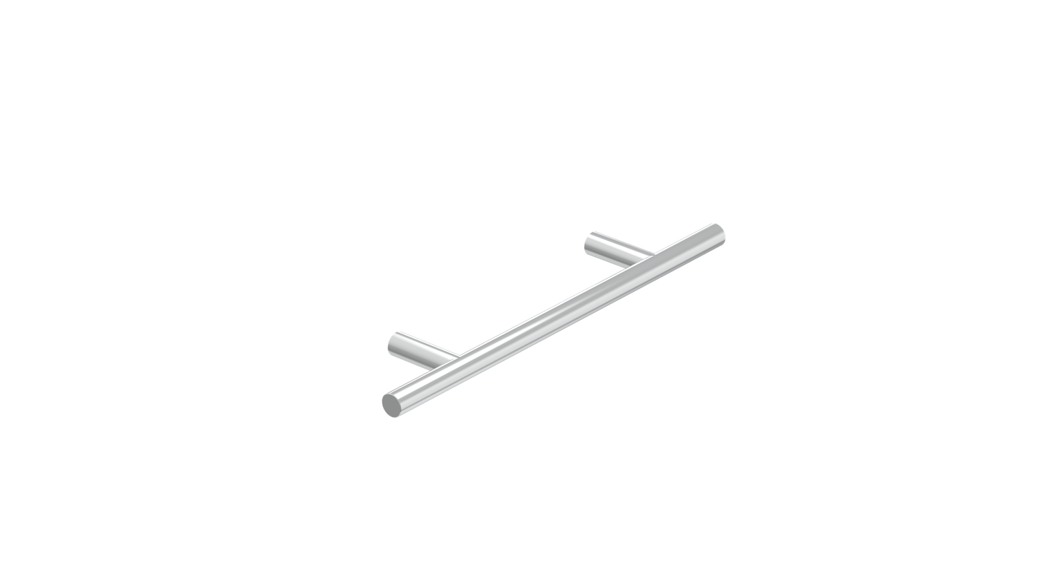 ADP Cabinet Handles - Round Cross Bar, Finish: Chrome, Option: With ADP Vanity, Size: 96mm