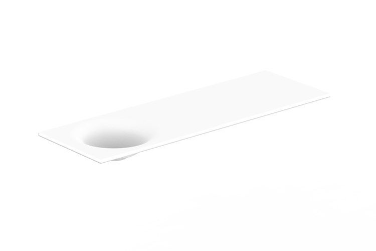 ADP Snow Solid Surface Vanity Top