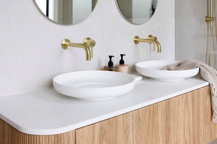 Flume - Cast Marble Above Counter Basin