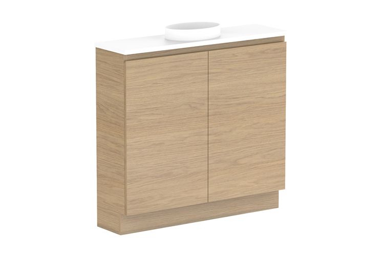 Glacier Floor Standing Mini, All Door Vanity - Trio