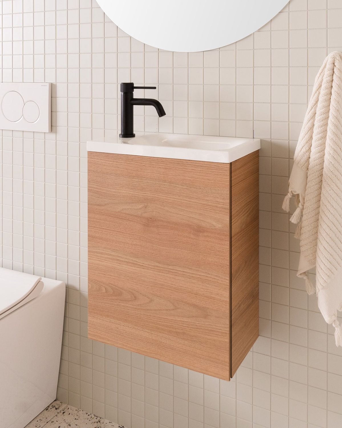 Glacier Wall Hung Mini, All Door Vanity - Twin