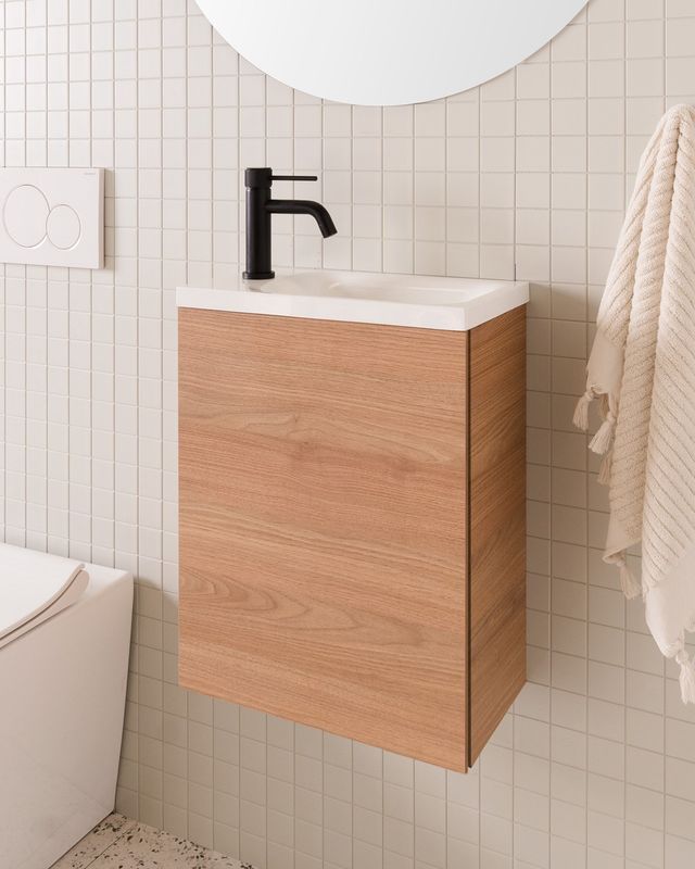 Glacier Wall Hung Mini, All Door Vanity - Twin