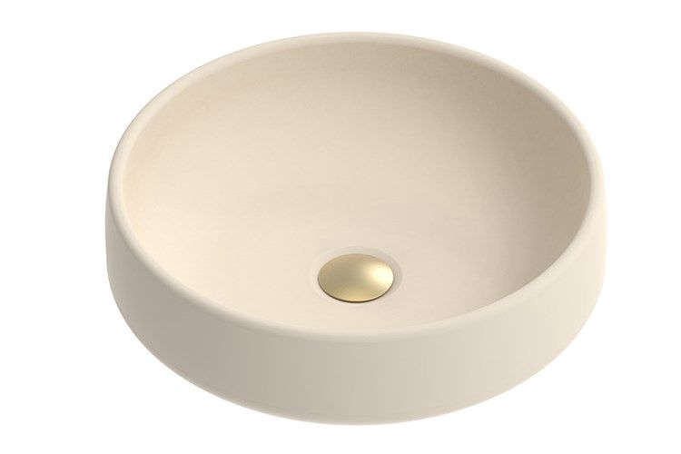 Jean - Concrete Above Counter Basin, Finish: Butter