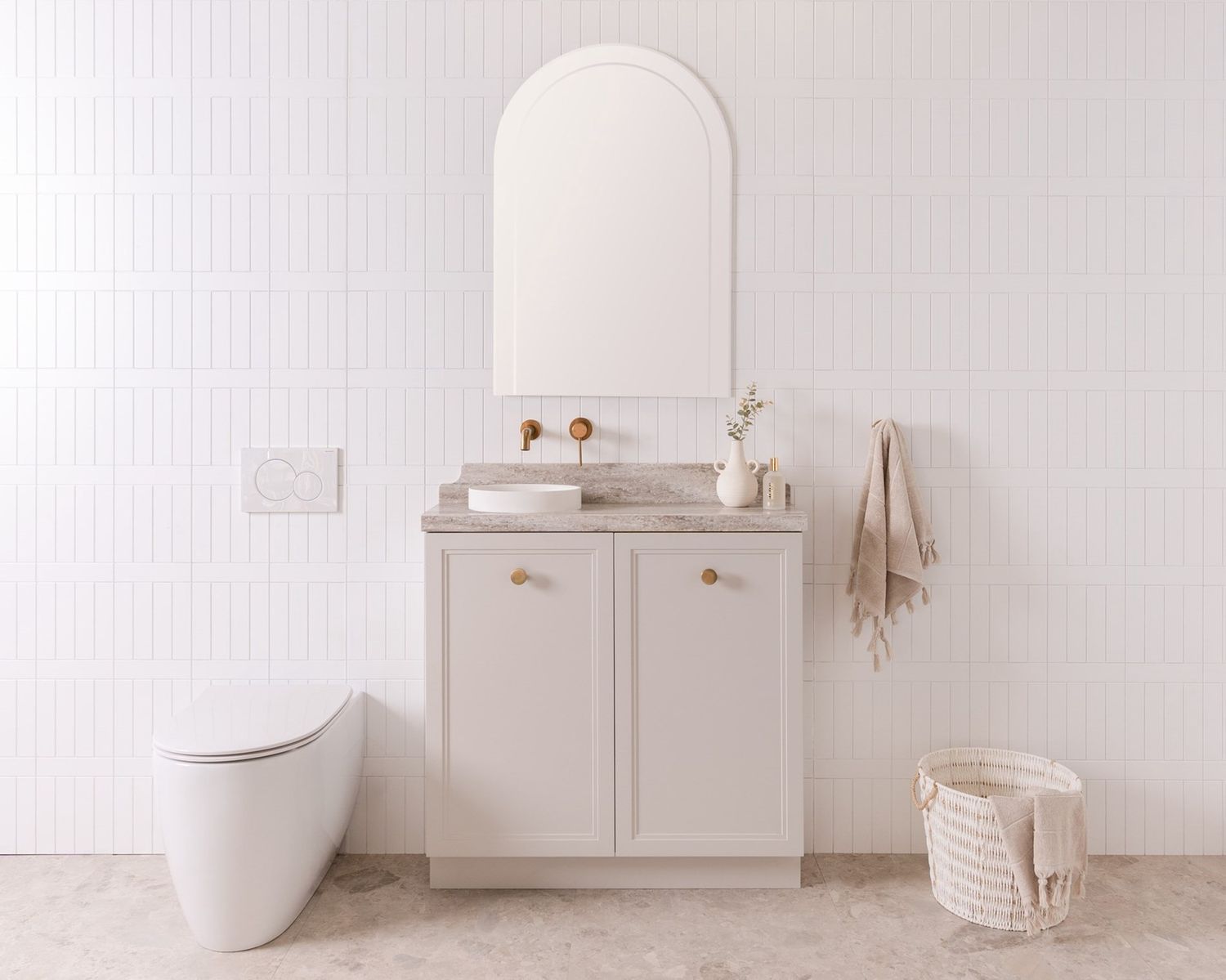 Mabel Mini Floor Standing Small Space Vanity