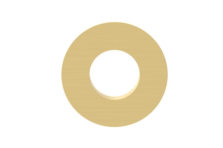 Overflow Ring, Finish: Brushed Brass