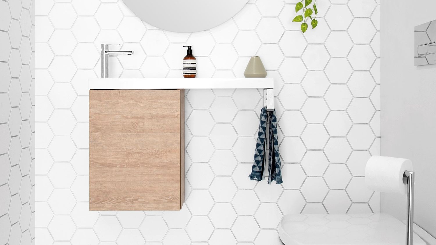 Petite Rail Wall Hung Small Space Vanity