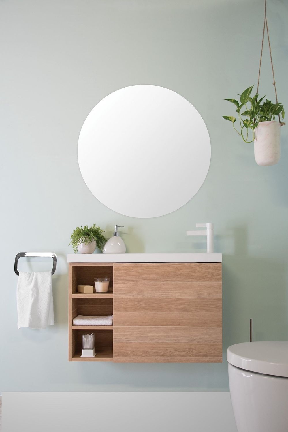 Petite Shelf Wall Hung Small Space Vanity