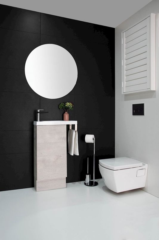 Petite Rail Floor Standing Small Space Vanity
