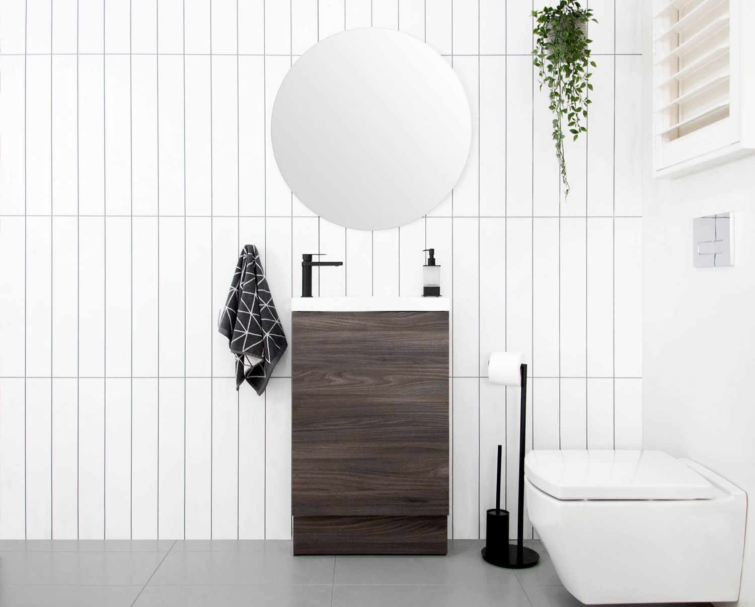 Petite Floor Standing Small Space Vanity