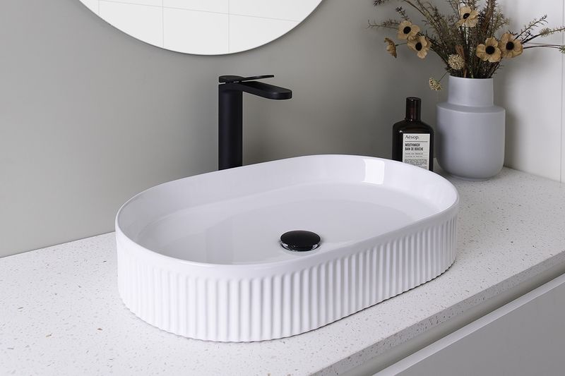 Pill Fluted Above Counter Basin
