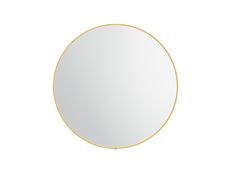 Sera Round Mirror, Finish: Brushed Gold