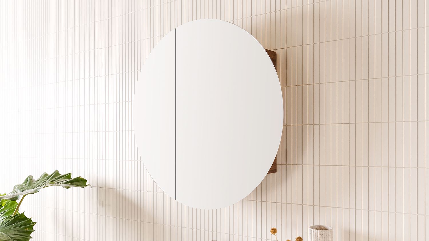 Round Mirrored Cabinet