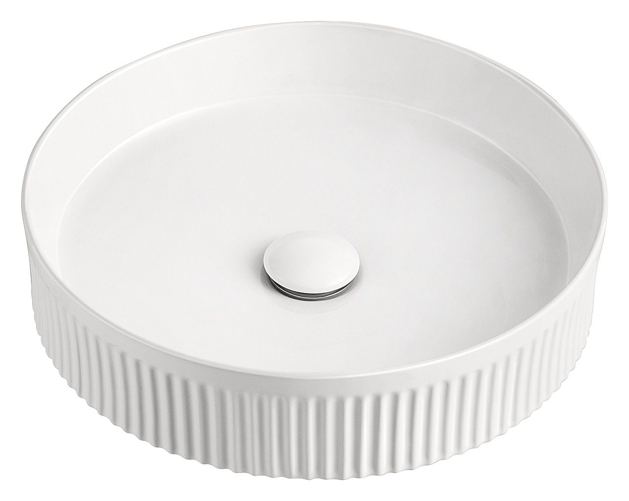 Round Fluted Above Counter Basin