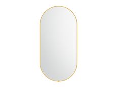 Sera Pill Mirror, Finish: Brushed Gold