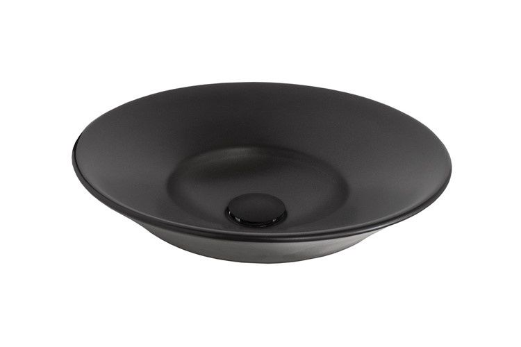 Venus Semi-Inset Basin, Finish: Matte Black