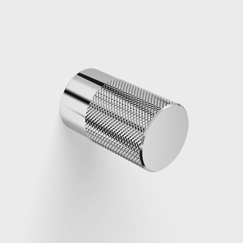 Cabinet Hardware - Round Pull 20mm - Knurl