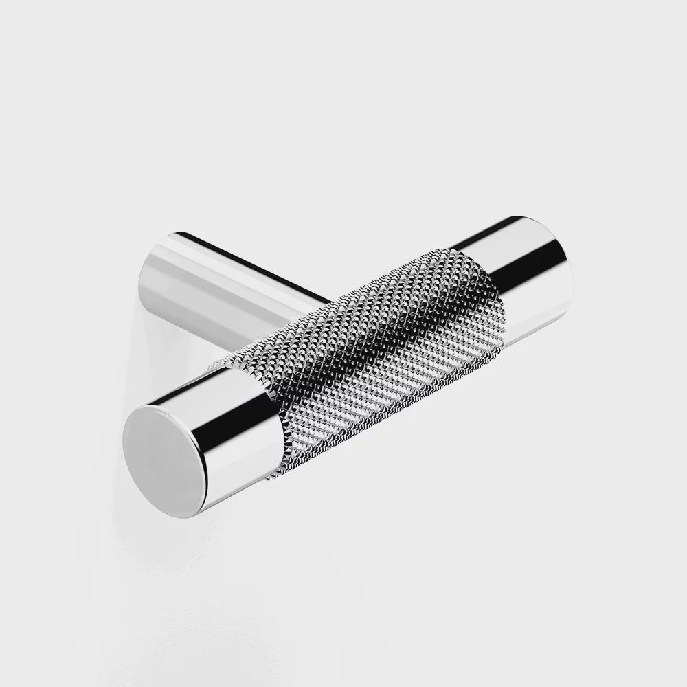 Cabinet Hardware - T-Bar Pull Centre Knurl